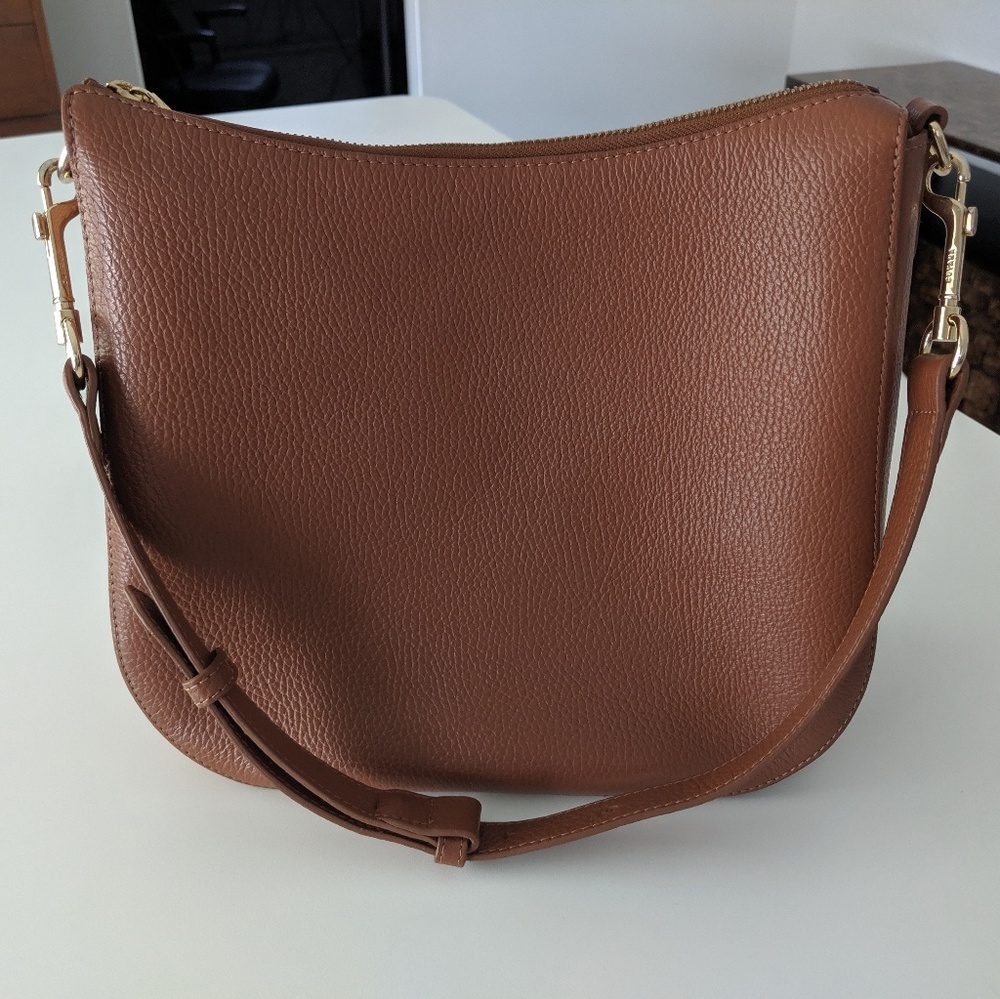 Cuyana Caramel Small Hobo Purse